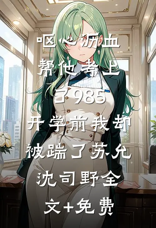 呕心沥血帮他考上了985，开学前我却被踹了苏允沈司野全文+免费